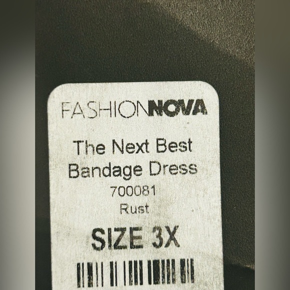 Rust Orange Bandage Backless Dress - Picture 3 of 3